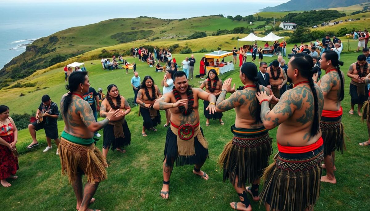 Maori culture and festivals on North Island