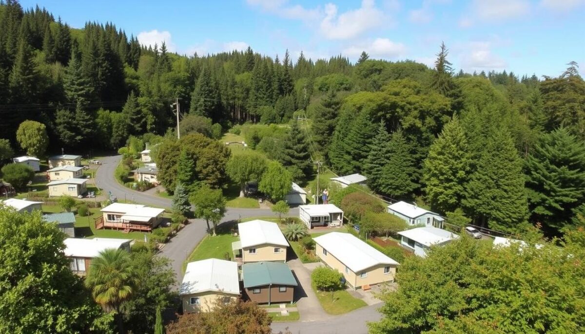 accommodation options at Mowhanau Holiday Park